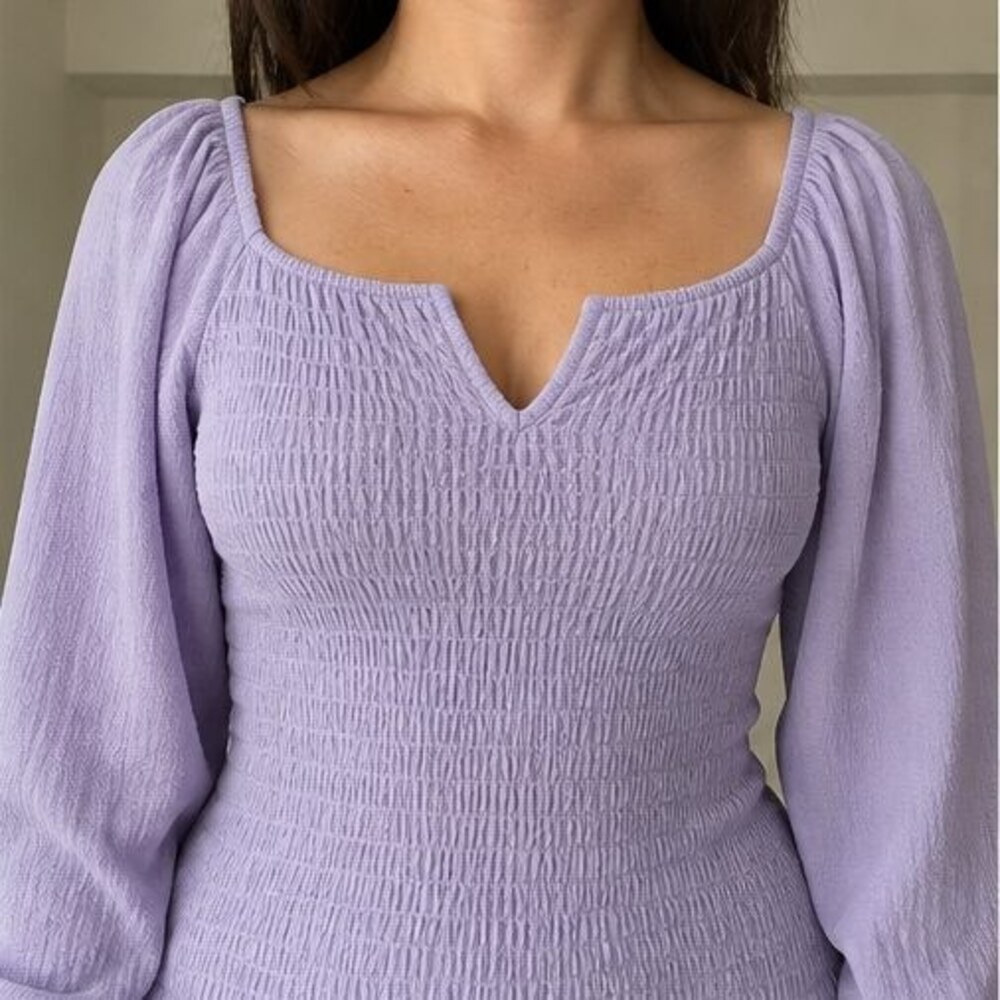 Lilac Button Blouse - Picture 2 of 6